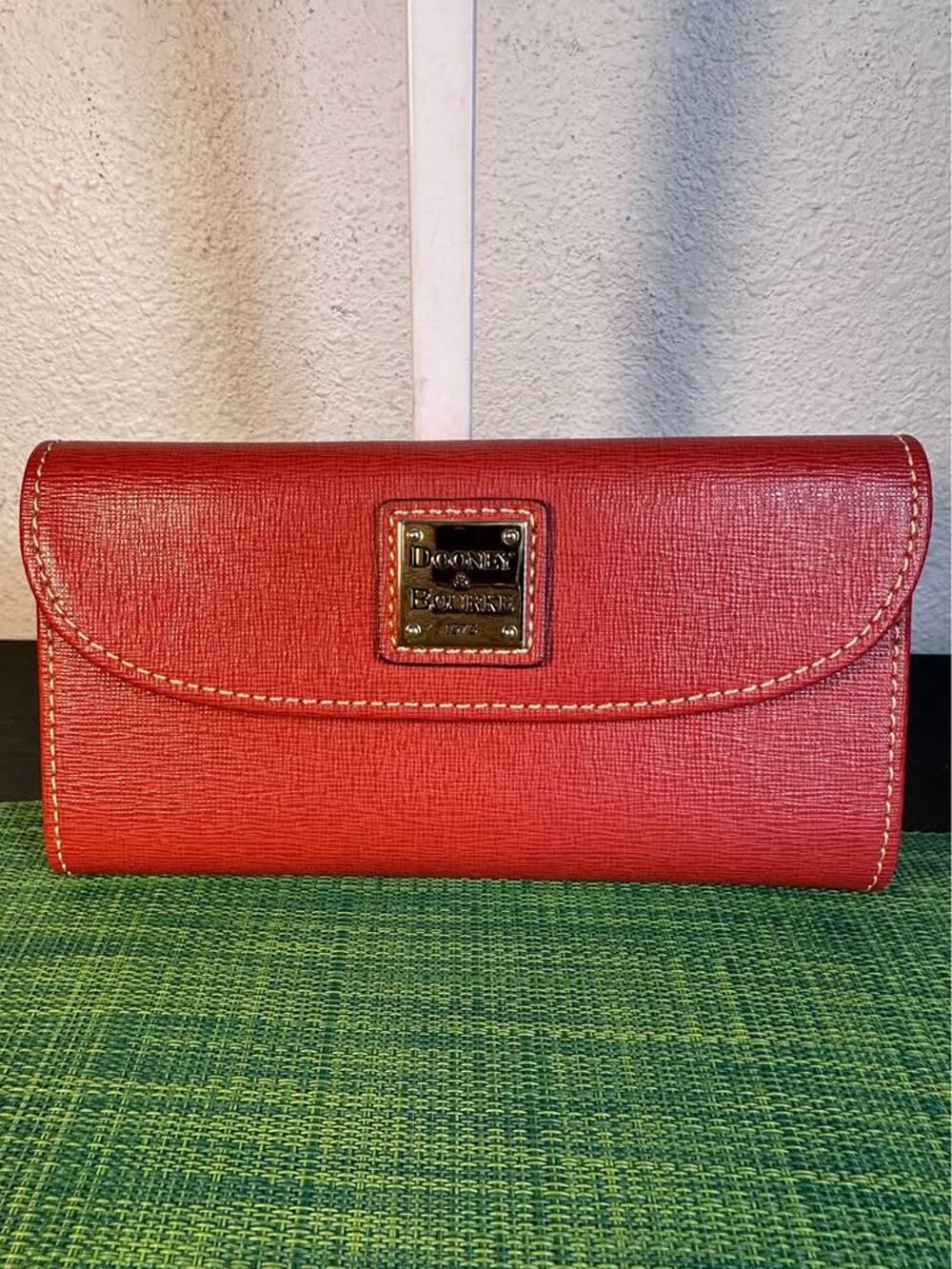 Dooney & Bourke Continental Clutch Wallet Red